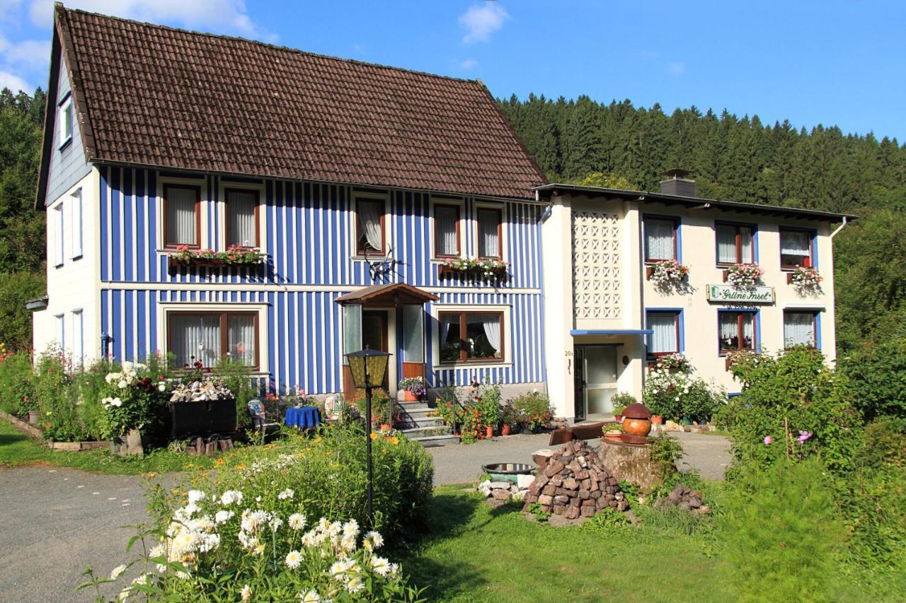 Haus Gruene Insel - Ferienwohnungen 알테나우 외부 사진